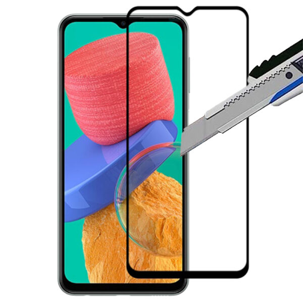 Folie COMANDO Ultra Thin Proof compatibila cu Samsung Galaxy M13, Rezistenta ridicata la socuri, Acoperire completa a ecranului, Lipici adeziv pe intreaga suprafata, 0,3 mm, Cadru negru - 2