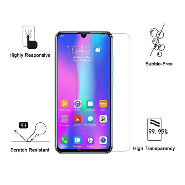 Folie de protectie compatibila cu Huawei P Smart 2019, 9H Cushion Glass, Complete Bonding, Case-Friendly, Clar - 2