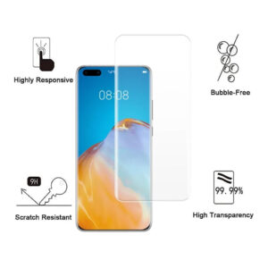 Folie de protectie compatibila cu Huawei P40, 9H Cushion Glass, Complete Bonding, Case-Friendly, Clar - 2