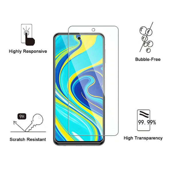 Folie de protectie compatibila cu Xiaomi Redmi Note 9 Pro, 9H Cushion Glass, Complete Bonding, Case-Friendly, Clar - 2