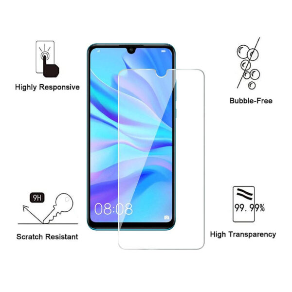 Folie de protectie compatibila cu Huawei Y8P, 9H Cushion Glass, Complete Bonding, Case-Friendly, Clar - 2