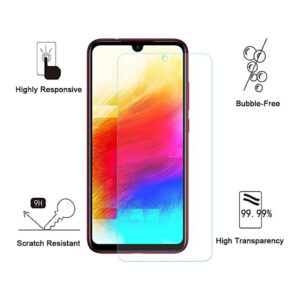 Folie de protectie compatibila cu Xiaomi Redmi Note 7, 9H Cushion Glass, Complete Bonding, Case-Friendly, Clar - 2