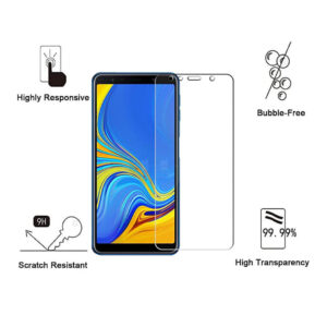 Folie de protectie compatibila cu Samsung Galaxy A7 2018, 9H Cushion Glass, Complete Bonding, Case-Friendly, Clar - 2