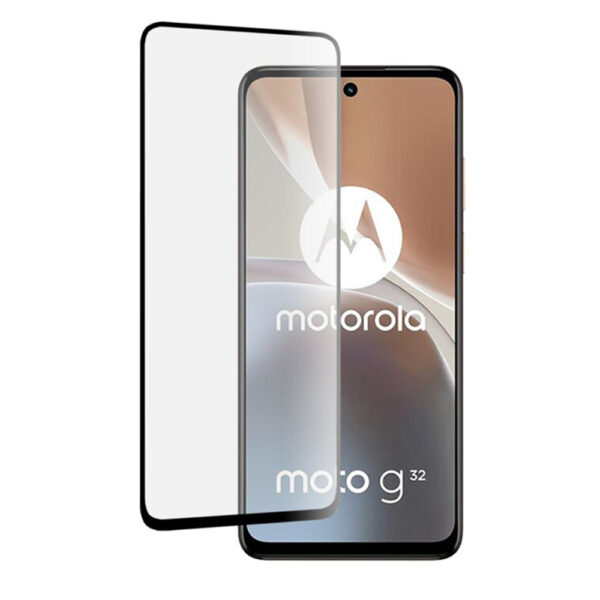 Folie COMANDO Ultra Thin Proof compatibila cu Motorola Moto G32, Rezistenta ridicata la socuri, Acoperire completa a ecranului, Lipici adeziv pe intreaga suprafata, 0,3 mm, Cadru negru