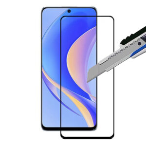 Folie COMANDO Ultra Thin Proof compatibila cu Huawei Nova Y90, Rezistenta ridicata la socuri, Acoperire completa a ecranului, Lipici adeziv pe intreaga suprafata, 0,3 mm, Cadru negru - 2