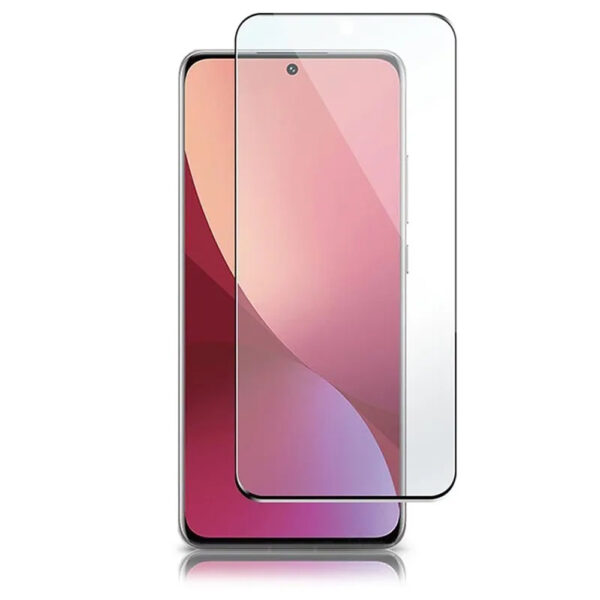 Folie COMANDO Ultra Thin Proof compatibila cu Xiaomi 12, Rezistenta ridicata la socuri, Acoperire completa a ecranului, Lipici adeziv pe intreaga suprafata, 0,3 mm, Cadru negru