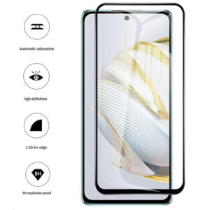 Folie COMANDO Ultra Thin Proof compatibila cu Huawei Nova 10 SE, Rezistenta ridicata la socuri, Acoperire completa a ecranului, Lipici adeziv pe intreaga suprafata, 0,3 mm, Cadru negru - 3