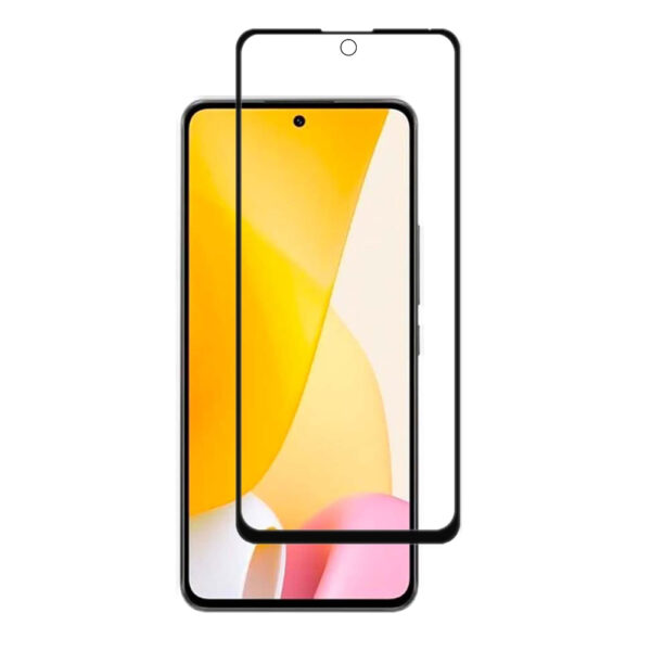 Folie COMANDO Ultra Thin Proof compatibila cu Xiaomi 12 Lite, Rezistenta ridicata la socuri, Acoperire completa a ecranului, Lipici adeziv pe intreaga suprafata, 0,3 mm, Cadru negru