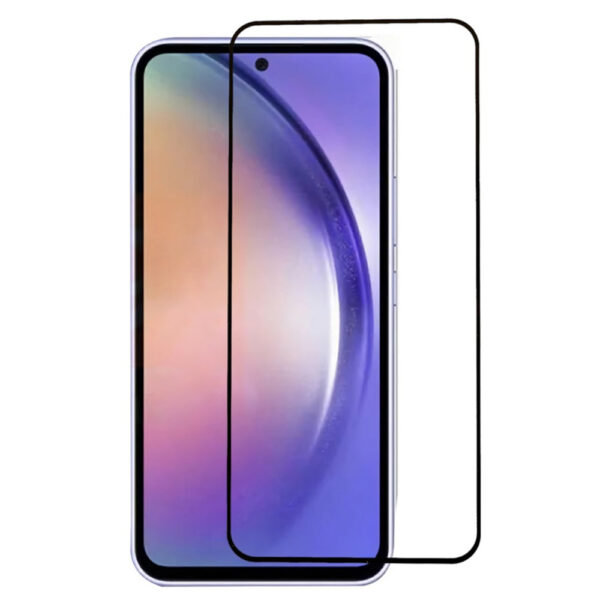 Folie COMANDO Ultra Thin Proof compatibila cu Samsung Galaxy A54 5G, Rezistenta ridicata la socuri, Acoperire completa a ecranului, Lipici adeziv pe intreaga suprafata, 0,3 mm, Cadru negru