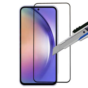 Folie COMANDO Ultra Thin Proof compatibila cu Samsung Galaxy A54 5G, Rezistenta ridicata la socuri, Acoperire completa a ecranului, Lipici adeziv pe intreaga suprafata, 0,3 mm, Cadru negru - 2