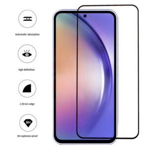 Folie COMANDO Ultra Thin Proof compatibila cu Samsung Galaxy A54 5G, Rezistenta ridicata la socuri, Acoperire completa a ecranului, Lipici adeziv pe intreaga suprafata, 0,3 mm, Cadru negru - 3