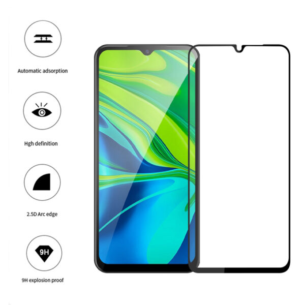 Folie COMANDO Ultra Thin Proof compatibila cu Xiaomi Redmi A1, Rezistenta ridicata la socuri, Acoperire completa a ecranului, Lipici adeziv pe intreaga suprafata, 0,3 mm, Cadru negru - 3