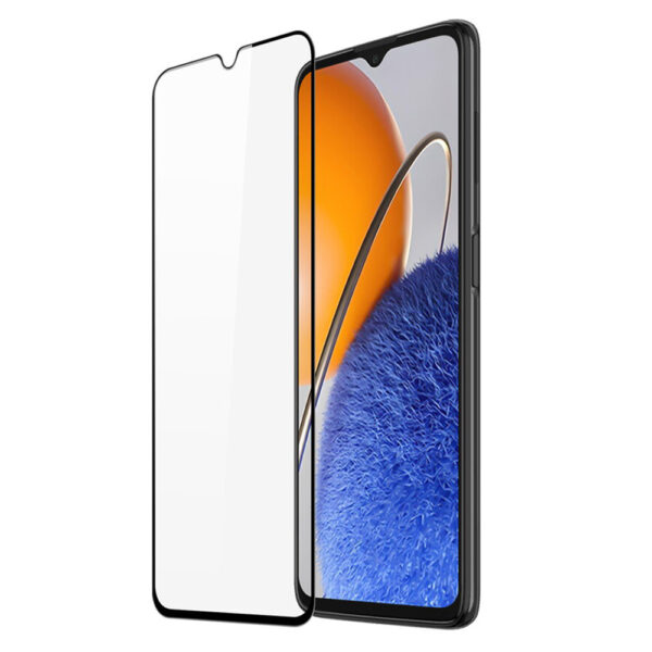 Folie COMANDO Ultra Thin Proof compatibila cu Huawei Nova Y61, Rezistenta ridicata la socuri, Acoperire completa a ecranului, Lipici adeziv pe intreaga suprafata, 0,3 mm, Cadru negru