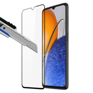 Folie COMANDO Ultra Thin Proof compatibila cu Huawei Nova Y61, Rezistenta ridicata la socuri, Acoperire completa a ecranului, Lipici adeziv pe intreaga suprafata, 0,3 mm, Cadru negru - 2