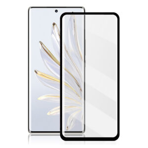 Folie COMANDO Ultra Thin Proof compatibila cu Honor 70, Rezistenta ridicata la socuri, Acoperire completa a ecranului, Lipici adeziv pe intreaga suprafata, 0,3 mm, Cadru negru