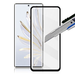 Folie COMANDO Ultra Thin Proof compatibila cu Honor 70, Rezistenta ridicata la socuri, Acoperire completa a ecranului, Lipici adeziv pe intreaga suprafata, 0,3 mm, Cadru negru - 2