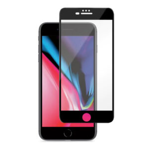 Folie COMANDO Ultra Thin Proof compatibila cu Apple iPhone SE 2, Rezistenta ridicata la socuri, Acoperire completa a ecranului, Lipici adeziv pe intreaga suprafata, 0,3 mm, Cadru negru