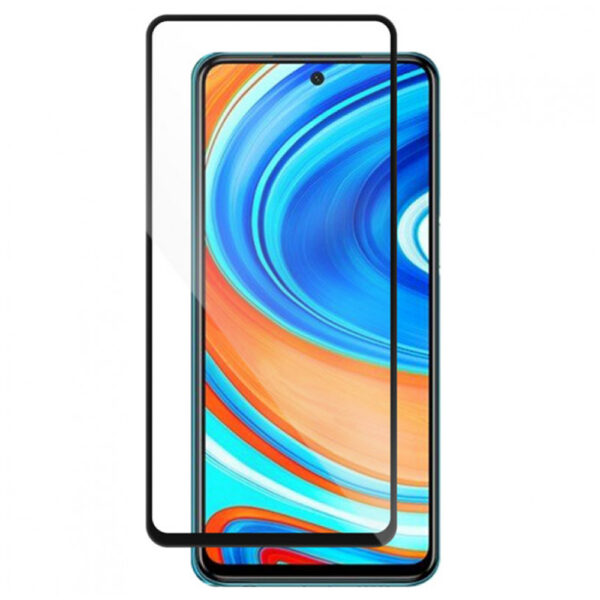 Folie COMANDO Ultra Thin Proof compatibila cu Xiaomi Redmi Note 9 Pro, Rezistenta ridicata la socuri, Acoperire completa a ecranului, Lipici adeziv pe intreaga suprafata, 0,3 mm, Cadru negru