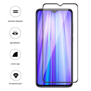 Folie COMANDO Ultra Thin Proof compatibila cu Xiaomi Redmi Note 8 Pro, Rezistenta ridicata la socuri, Acoperire completa a ecranului, Lipici adeziv pe intreaga suprafata, 0,3 mm, Cadru negru - 3