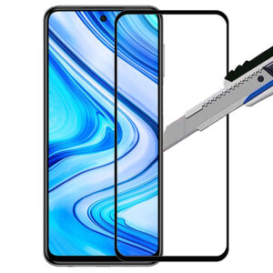 Folie COMANDO Ultra Thin Proof compatibila cu Xiaomi Redmi Note 9 Pro Max, Rezistenta ridicata la socuri, Acoperire completa a ecranului, Lipici adeziv pe intreaga suprafata, 0,3 mm, Cadru negru - 2