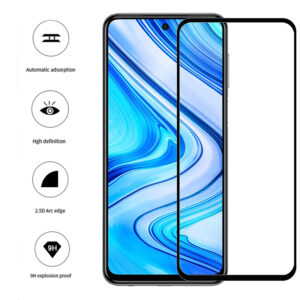 Folie COMANDO Ultra Thin Proof compatibila cu Xiaomi Redmi Note 9 Pro Max, Rezistenta ridicata la socuri, Acoperire completa a ecranului, Lipici adeziv pe intreaga suprafata, 0,3 mm, Cadru negru - 3