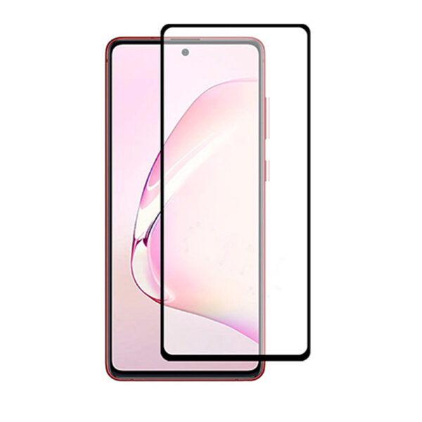 Folie COMANDO Ultra Thin Proof compatibila cu Samsung Galaxy Note 10 Lite, Rezistenta ridicata la socuri, Acoperire completa a ecranului, Lipici adeziv pe intreaga suprafata, 0,3 mm, Cadru negru