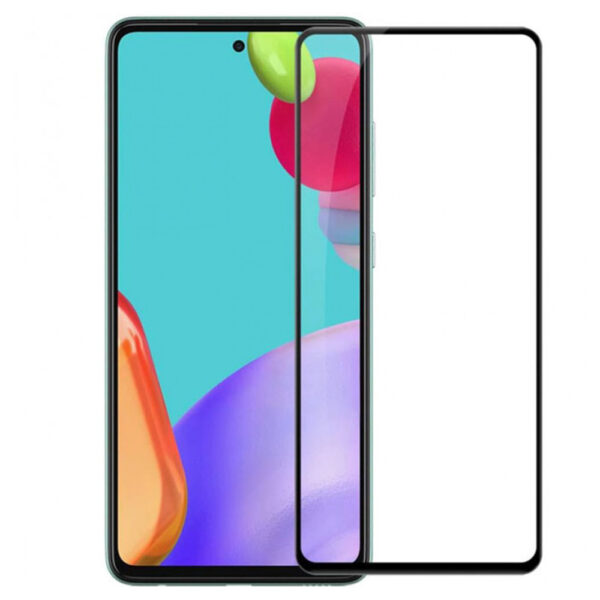 Folie COMANDO Ultra Thin Proof compatibila cu Samsung Galaxy A52s, Rezistenta ridicata la socuri, Acoperire completa a ecranului, Lipici adeziv pe intreaga suprafata, 0,3 mm, Cadru negru