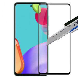 Folie COMANDO Ultra Thin Proof compatibila cu Samsung Galaxy A52s, Rezistenta ridicata la socuri, Acoperire completa a ecranului, Lipici adeziv pe intreaga suprafata, 0,3 mm, Cadru negru - 2