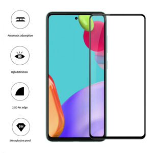 Folie COMANDO Ultra Thin Proof compatibila cu Samsung Galaxy A52s, Rezistenta ridicata la socuri, Acoperire completa a ecranului, Lipici adeziv pe intreaga suprafata, 0,3 mm, Cadru negru - 3