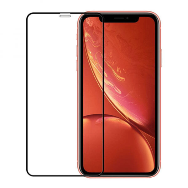 Folie COMANDO Ultra Thin Proof compatibila cu Apple iPhone XR, Rezistenta ridicata la socuri, Acoperire completa a ecranului, Lipici adeziv pe intreaga suprafata, 0,3 mm, Cadru negru