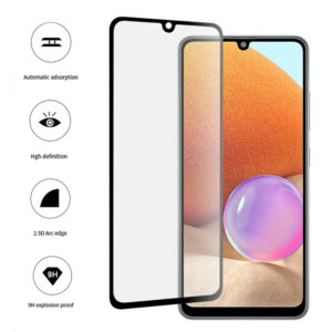 Folie COMANDO Ultra Thin Proof compatibila cu Samsung Galaxy A32, Rezistenta ridicata la socuri, Acoperire completa a ecranului, Lipici adeziv pe intreaga suprafata, 0,3 mm, Cadru negru - 3