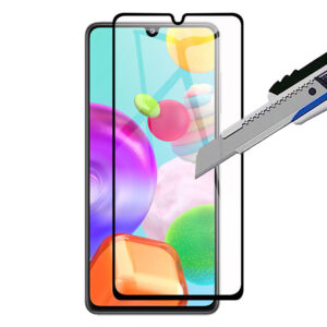 Folie COMANDO Ultra Thin Proof compatibila cu Samsung Galaxy A41, Rezistenta ridicata la socuri, Acoperire completa a ecranului, Lipici adeziv pe intreaga suprafata, 0,3 mm, Cadru negru - 2