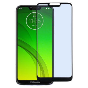 Folie COMANDO Ultra Thin Proof compatibila cu Motorola Moto G7 Power, Rezistenta ridicata la socuri, Acoperire completa a ecranului, Lipici adeziv pe intreaga suprafata, 0,3 mm, Cadru negru