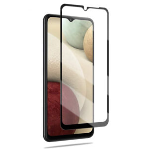 Folie COMANDO Ultra Thin Proof compatibila cu Samsung Galaxy A12, Rezistenta ridicata la socuri, Acoperire completa a ecranului, Lipici adeziv pe intreaga suprafata, 0,3 mm, Cadru negru