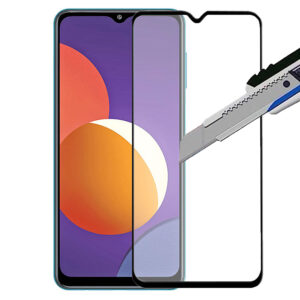 Folie COMANDO Ultra Thin Proof compatibila cu Samsung Galaxy M12, Rezistenta ridicata la socuri, Acoperire completa a ecranului, Lipici adeziv pe intreaga suprafata, 0,3 mm, Cadru negru - 2