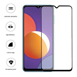 Folie COMANDO Ultra Thin Proof compatibila cu Samsung Galaxy M12, Rezistenta ridicata la socuri, Acoperire completa a ecranului, Lipici adeziv pe intreaga suprafata, 0,3 mm, Cadru negru - 3