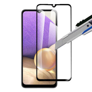 Folie COMANDO Ultra Thin Proof compatibila cu Samsung Galaxy A32 5G, Rezistenta ridicata la socuri, Acoperire completa a ecranului, Lipici adeziv pe intreaga suprafata, 0,3 mm, Cadru negru - 2