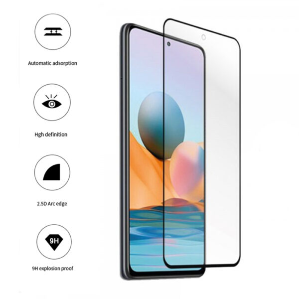 Folie COMANDO Ultra Thin Proof compatibila cu Samsung Galaxy A52s 5G, Rezistenta ridicata la socuri, Acoperire completa a ecranului, Lipici adeziv pe intreaga suprafata, 0,3 mm, Cadru negru - 3