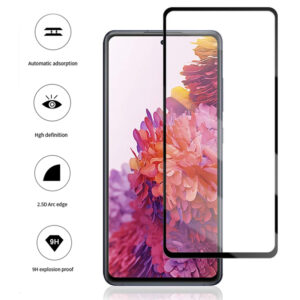 Folie COMANDO Ultra Thin Proof compatibila cu Samsung Galaxy S20 FE, Rezistenta ridicata la socuri, Acoperire completa a ecranului, Lipici adeziv pe intreaga suprafata, 0,3 mm, Cadru negru - 3