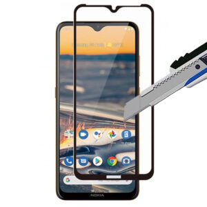 Folie COMANDO Ultra Thin Proof compatibila cu Nokia G10, Rezistenta ridicata la socuri, Acoperire completa a ecranului, Lipici adeziv pe intreaga suprafata, 0,3 mm, Cadru negru - 2