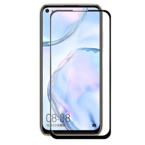 Folie COMANDO Ultra Thin Proof compatibila cu Huawei P40 Lite, Rezistenta ridicata la socuri, Acoperire completa a ecranului, Lipici adeziv pe intreaga suprafata, 0,3 mm, Cadru negru