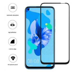 Folie COMANDO Ultra Thin Proof compatibila cu Huawei P40 Lite E, Rezistenta ridicata la socuri, Acoperire completa a ecranului, Lipici adeziv pe intreaga suprafata, 0,3 mm, Cadru negru - 3