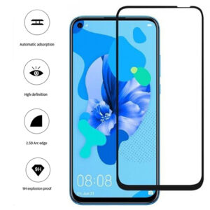 Folie COMANDO Ultra Thin Proof compatibila cu Huawei P40 Lite 5G, Rezistenta ridicata la socuri, Acoperire completa a ecranului, Lipici adeziv pe intreaga suprafata, 0,3 mm, Cadru negru - 3