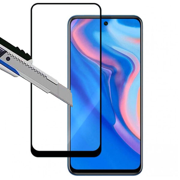 Folie COMANDO Ultra Thin Proof compatibila cu Huawei P Smart (2021), Rezistenta ridicata la socuri, Acoperire completa a ecranului, Lipici adeziv pe intreaga suprafata, 0,3 mm, Cadru negru - 2