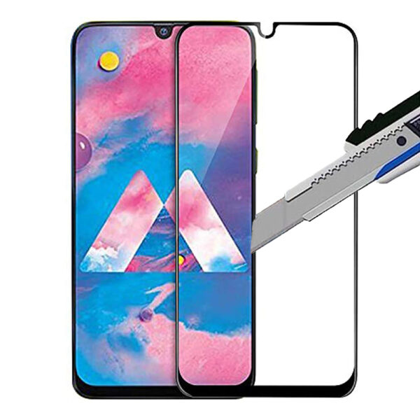 Folie COMANDO Ultra Thin Proof compatibila cu Samsung Galaxy M30s, Rezistenta ridicata la socuri, Acoperire completa a ecranului, Lipici adeziv pe intreaga suprafata, 0,3 mm, Cadru negru - 2