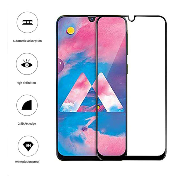 Folie COMANDO Ultra Thin Proof compatibila cu Samsung Galaxy M30s, Rezistenta ridicata la socuri, Acoperire completa a ecranului, Lipici adeziv pe intreaga suprafata, 0,3 mm, Cadru negru - 3