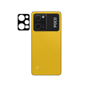 Folie protectie camera compatibila cu Xiaomi Redmi Note 12 5G / Poco X5, Sticla Full Glue, Instant Fit, Hidrofoba, Oleofoba, Acoperire completa, Negru - 2