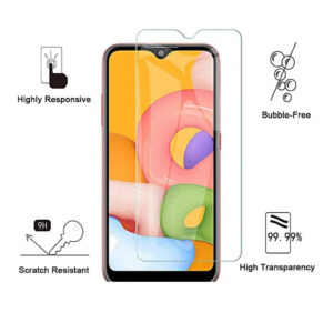 Folie de protectie compatibila cu Samsung Galaxy A01 Core, 9H Cushion Glass, Complete Bonding, Case-Friendly, Clar - 2