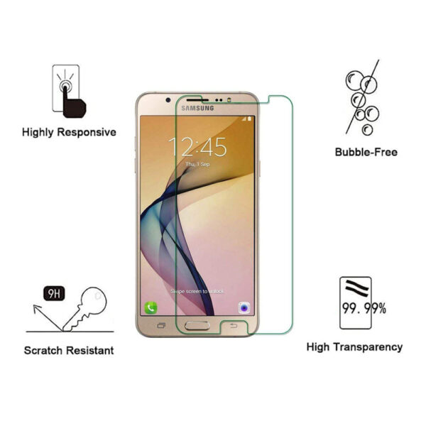 Folie de protectie compatibila cu Samsung Galaxy J7 2016, 9H Cushion Glass, Complete Bonding, Case-Friendly, Clar - 2