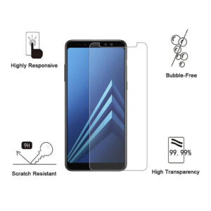 Folie de protectie compatibila cu Samsung Galaxy A8 Plus 2018, 9H Cushion Glass, Complete Bonding, Case-Friendly, Clar - 2